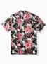 Hardaddy®Cotton Tropical Flamingo Print Short Sleeve Resort Shirt