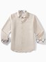 Hardaddy®Cotton Plaid Panel Chest Pocket Long Sleeve Shirt