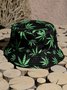 Men's Vacation Street Personality Flamingo Print Bucket Hat