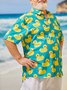 Big Size Duck Chest Pocket Short Sleeve Hawaiian Shirt