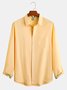 Hardaddy Cotton Floral Contrast Long Sleeve Shirt
