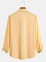 Hardaddy Cotton Floral Contrast Long Sleeve Shirt