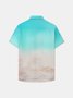 Gorilla Carrying Taco And Beer Chest Pocket Short Sleeve Casual Shirt