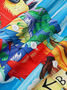 It's 5 O'Clock Somewhere Parrot Chest Pocket Short Sleeve Hawaiian Shirt