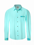 Cotton Botanical Contrast Long Sleeve Shirt