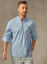 Cotton Feather Long Sleeve Casual Shirt