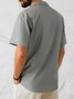 Mens Coconut Print Lapel Loose Short Sleeve Trendy Hawaiian Shirt