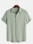 Men's Cotton Linen Short Sleeve Shirt