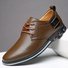 Men Comfortable Soft Lace Up Business Casual Leather Shoes