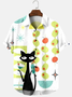 Short Sleeve Cat Shirt Collar Shirts & Tops