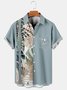 Men's Mother's Day Print Casual Breathable Hawaiian Short Sleeve Shirt