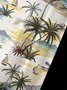 Men's Coconut Tree Print Casual Breathable Hawaiian Short Sleeve Shirt