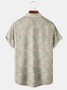 Men's Animal Print Casual Breathable Hawaiian Short Sleeve Shirt