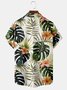 Men's Hibiscus Print Casual Breathable Hawaiian Short Sleeve Shirt