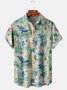 Men's Ocean Collection Print Casual Short Sleeve Hawaiian Shirt