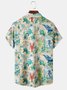 Men's Ocean Collection Print Casual Short Sleeve Hawaiian Shirt