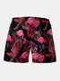 Flamingo Graphic Men's Casual Beach Shorts