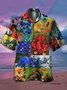 Mens Vincent Van Gogh Art Painting Print Casual Breathable Short Sleeve Aloha Shirt