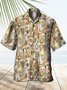 Men's Hawaiian Vacation Surfboard Print Hawaiian Short Sleeve Shirt