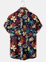 Hawaiian Graphic Men's Casual Short Sleeve Chest Pocket Shirt