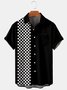 Men's Plaid Print Casual Breathable Short Sleeve Shirt