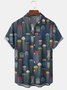 Men's Jellyfish Print Casual Breathable Short Sleeve Shirt