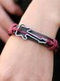 Men's Vacation Guitar Jewelry Accessories Leather Bracelet