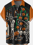 Men's Halloween Graphic Print Short Sleeve Shirt