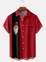 Men's Christmas Print Casual Breathable Hawaiian Short Sleeve Shirt