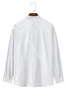 Cotton linen style American casual Lapel medieval geometric print cotton linen Long Sleeve Shirt