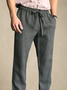 Men's Cotton Linen Casual Trousers