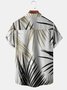 Big size Leaf Breast Pocket Short Sleeve Hawaiian Shirt
