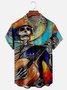 Cinco de Mayo Guitar Chest Pocket Short Sleeve Casual Shirt