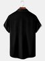 Gradient Coconut Tree Chest Pocket Short Sleeve Shirt