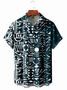 Tribal Chest Pocket Short Sleeve Hawaiian Shirt