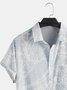 Ukiyoe chest pocket Short Sleeve Casual Shirt