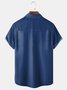 Ukiyo-e Cloud Chest Pocket Short Sleeve Bowling Shirt
