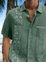 Tropical Floral Print Short Sleeve Casual Shirt