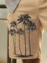 Coconut Tree Drawstring Bermuda Short