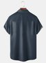 Stripe Chest Pocket Short Sleeve Bowling Shirt