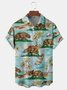 Grizzly Chest Pocket Short Sleeve Hawaiian Shirt