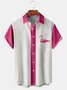Big Size Flamingo Chest Pocket Short Sleeve Hawaiian Shirt