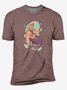 Mermaid Crew Neck Casual T-Shirt