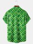 Mosaic Chest Pocket Short Sleeve Casual Shirt