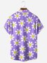 Floral Chest Pocket Short Sleeve Hawaiian Shirt