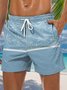 Coconut Tree Drawstring Beach Shorts