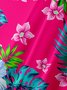 Floral Chest Pocket Short Sleeve Hawaiian Shirt