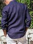 Big Size Plain Long Sleeve Shirt