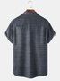 Big Size Lines Chest Pocket Short Sleeve Shirt