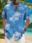 Coconut Tree Chest Pocket Short Sleeve Resort Shirt